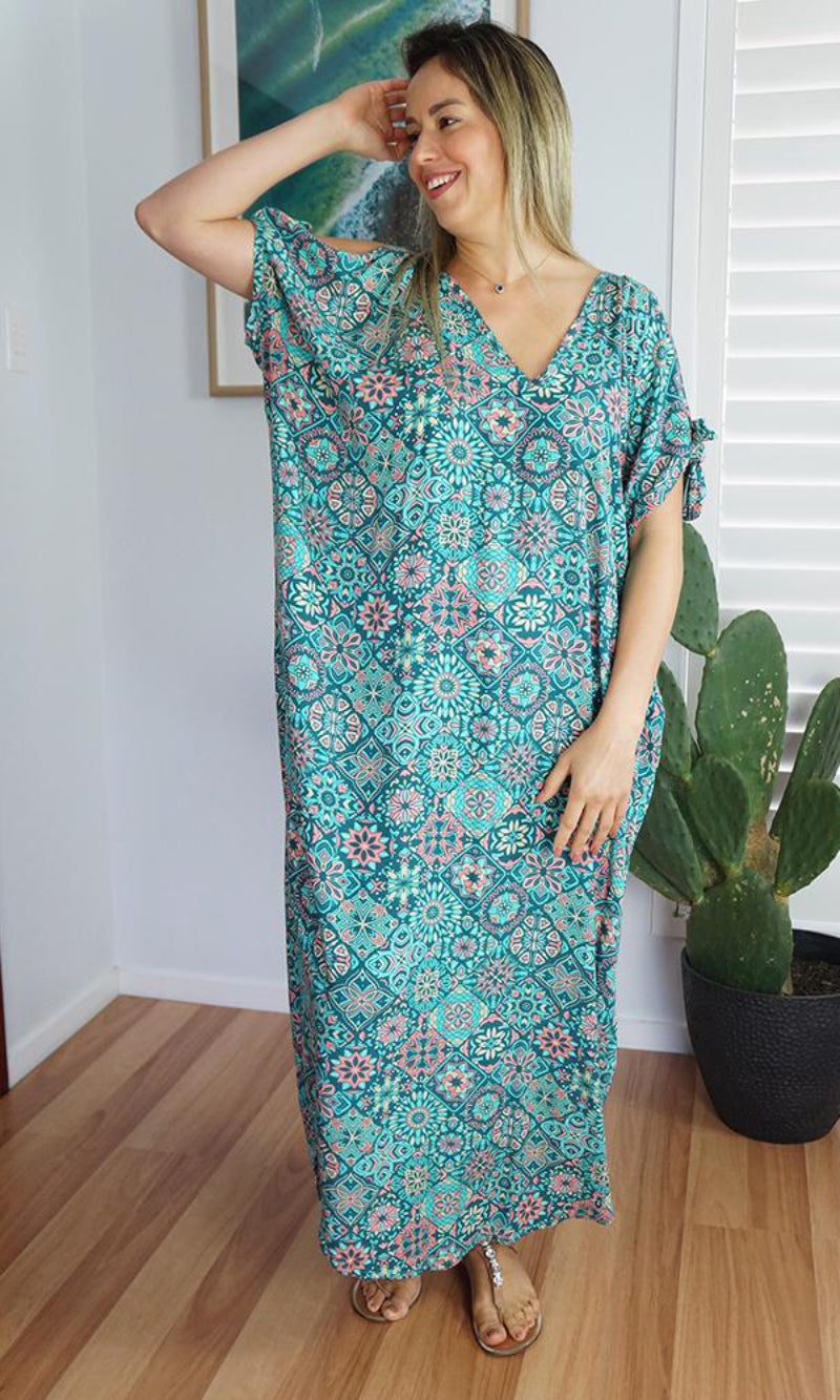 Rayon Kaftan Long Mykonos Tijuana, More Colours