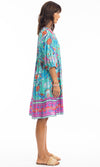 Rayon Dress Layers 3/4 Sleeve Marina