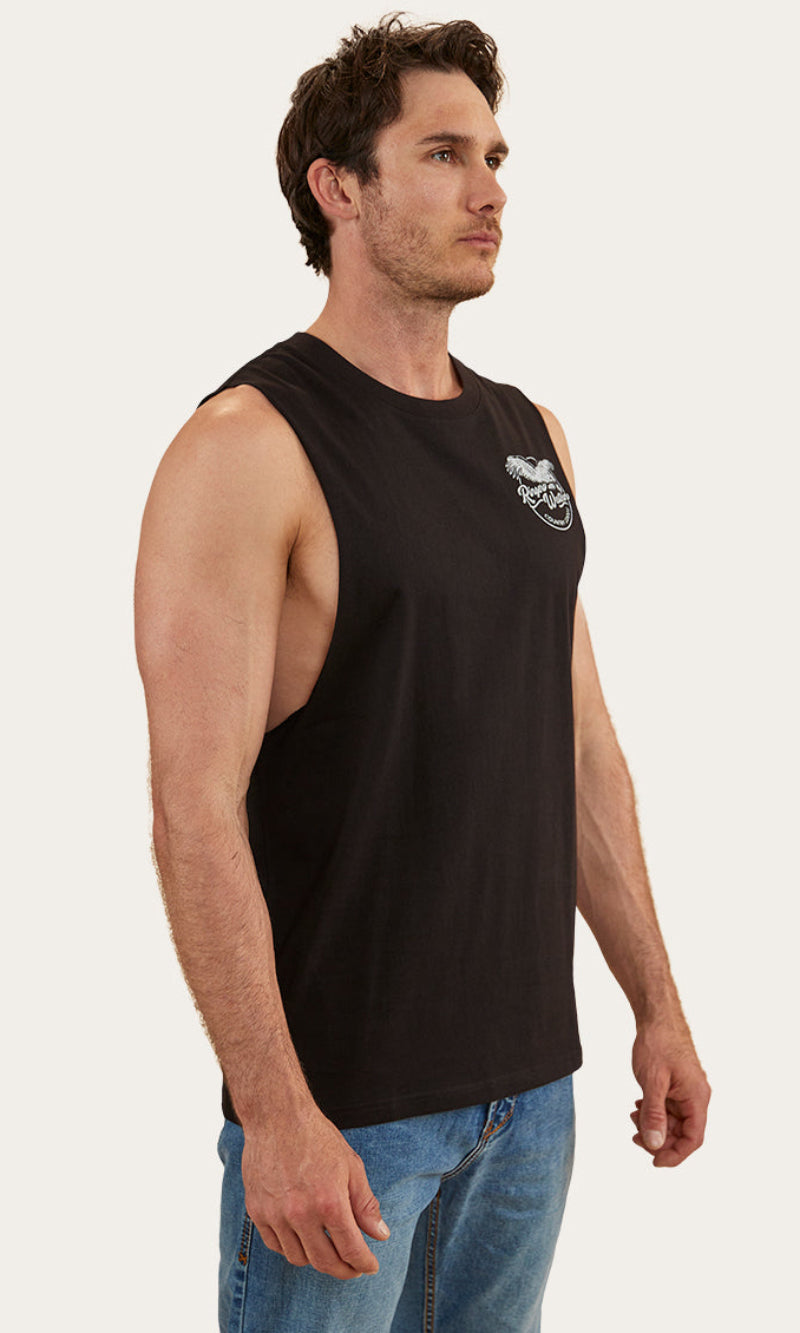 Eagle Mens Muscle Tank Black