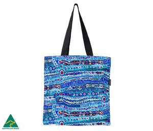 Aboriginal Art Tote Bag Murdie Morris Blue