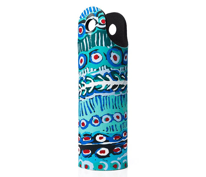 Aboriginal Art Bottle Holder Murdie Morris Blue