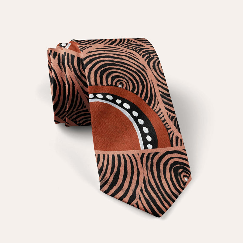 Aboriginal Art Necktie Set Voice of Land