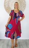 Rayon Dress Newport Aztec, More Colours