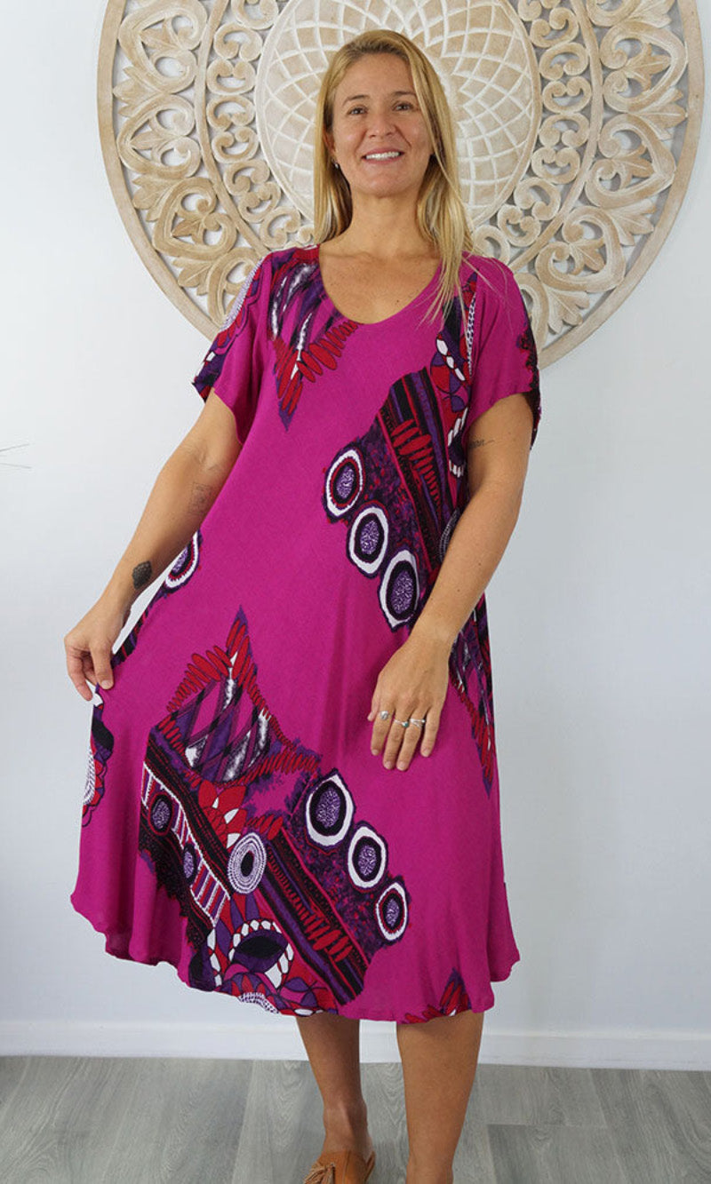 Rayon Dress Newport Binna Burra, More Colours