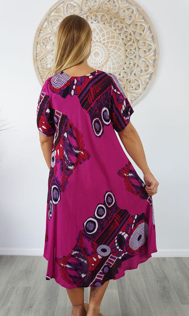 Rayon Dress Newport Binna Burra, More Colours