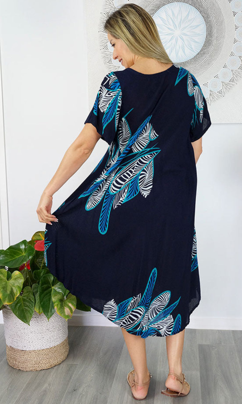 Rayon Dress Newport Fishbone, More Colours