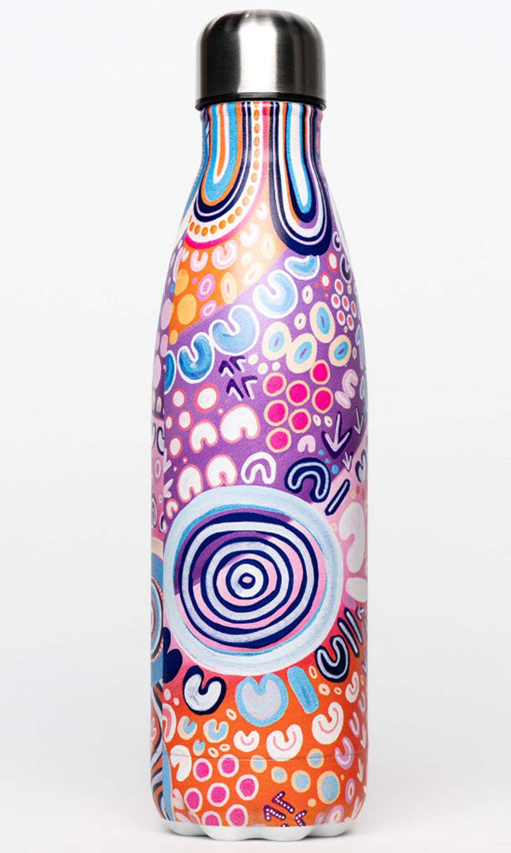 Aboriginal Art Stainless Steel Water Bottle Ngootyoong 'Joy'