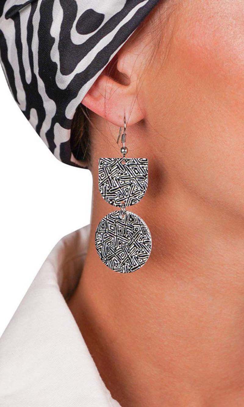 Aboriginal Art Earrings Ngatijirri Nests