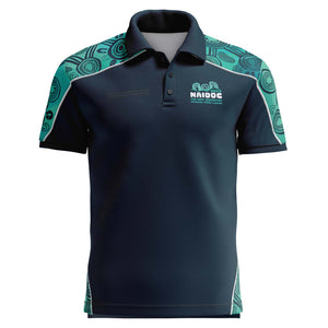 Cotton NAIDOC 2025 Aboriginal Art Unisex Polo Ninti Pulka