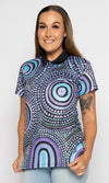 NAIDOC 2024 Aboriginal Art Ladies Fitted Polo Our Future, Together