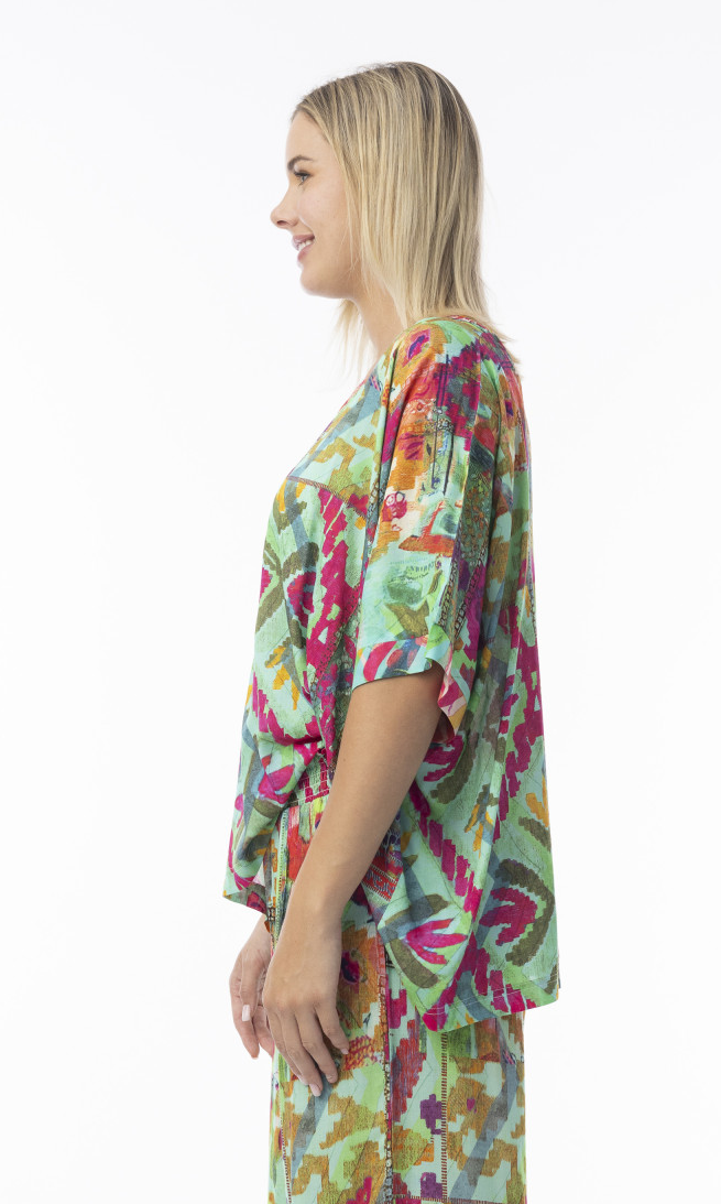 Rayon Boxy Top Digital Print Crafty