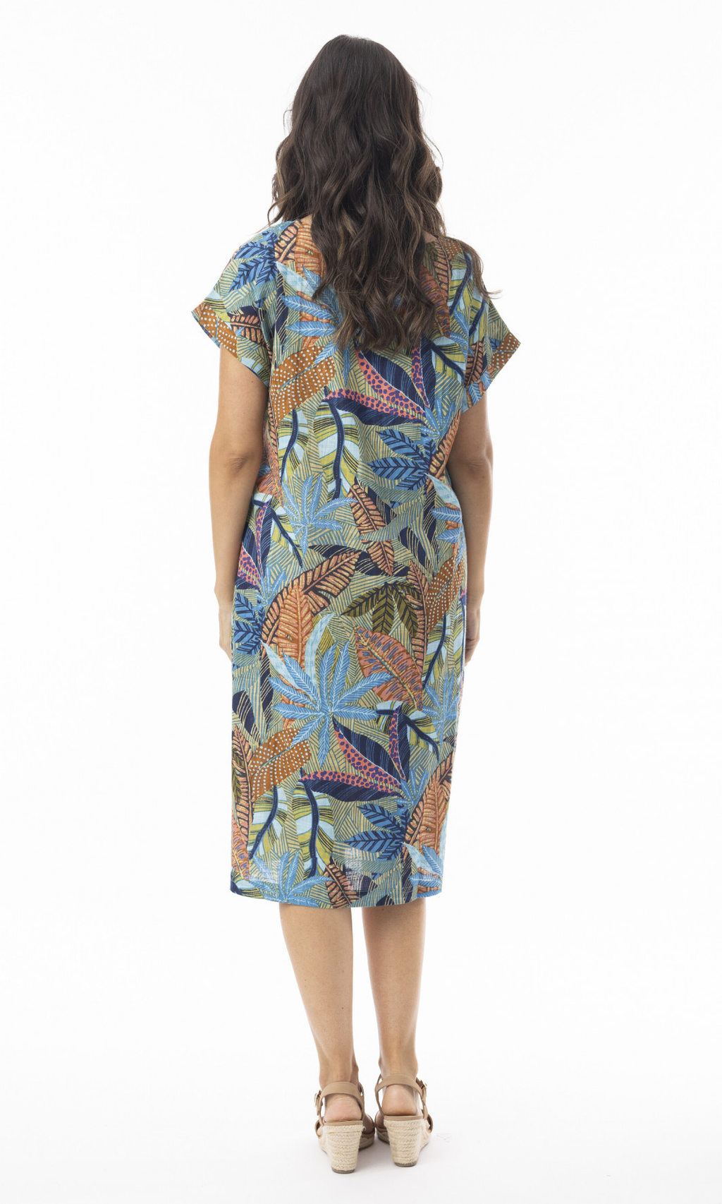 Cotton Dress Bubble Short Sleeve Tayrona