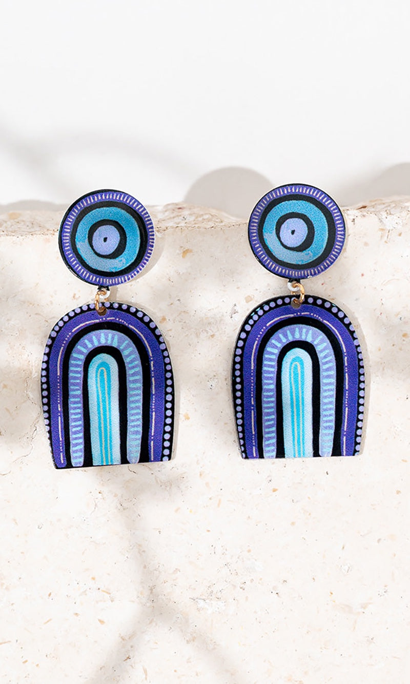 Aboriginal Art Earrings Our Future, Together