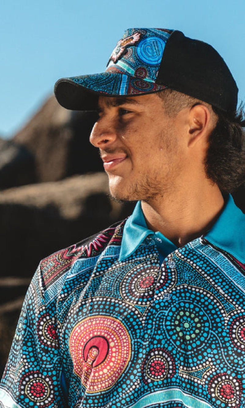 Aboriginal Art Snapback Cap Our Protectors