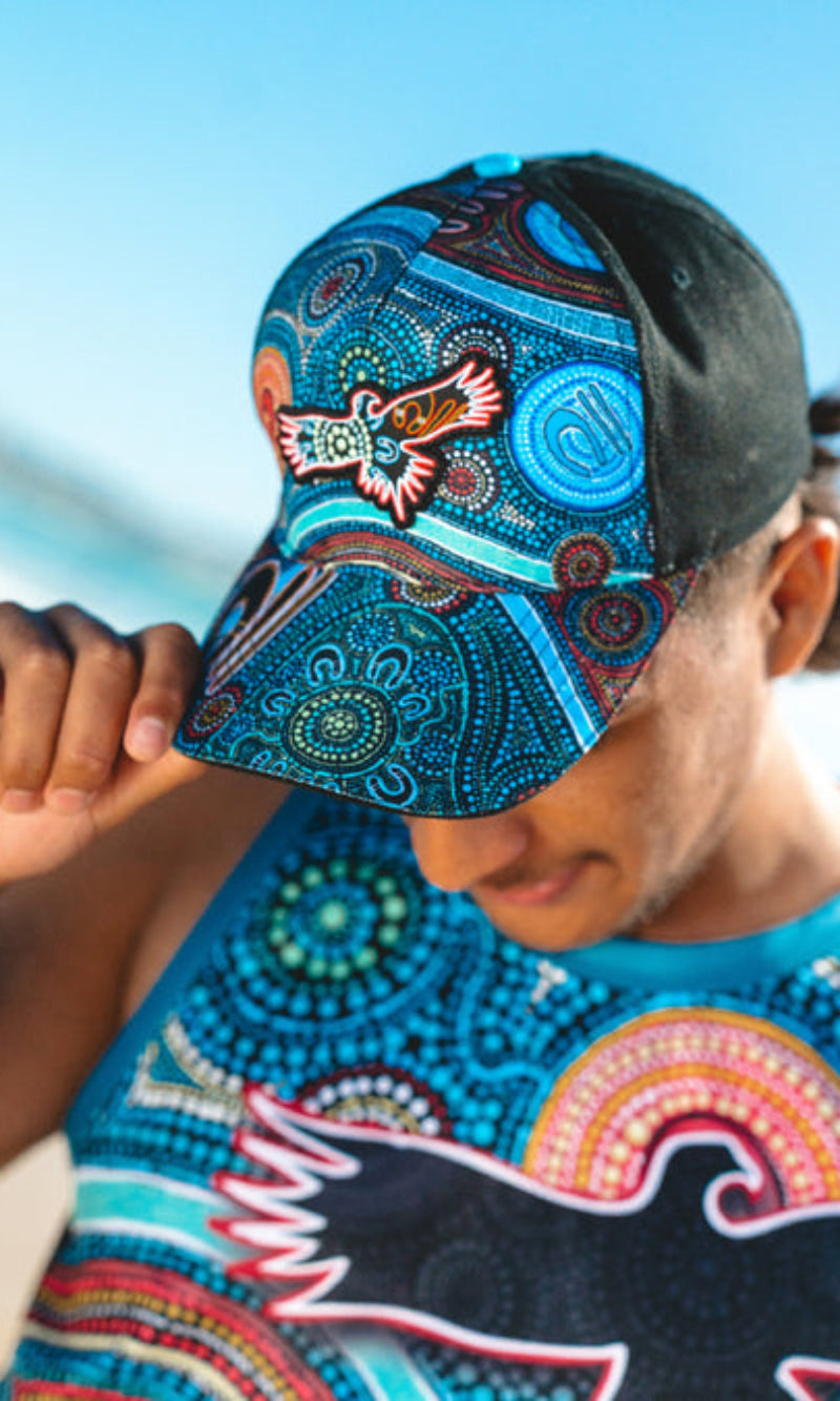 Aboriginal Art Snapback Cap Our Protectors