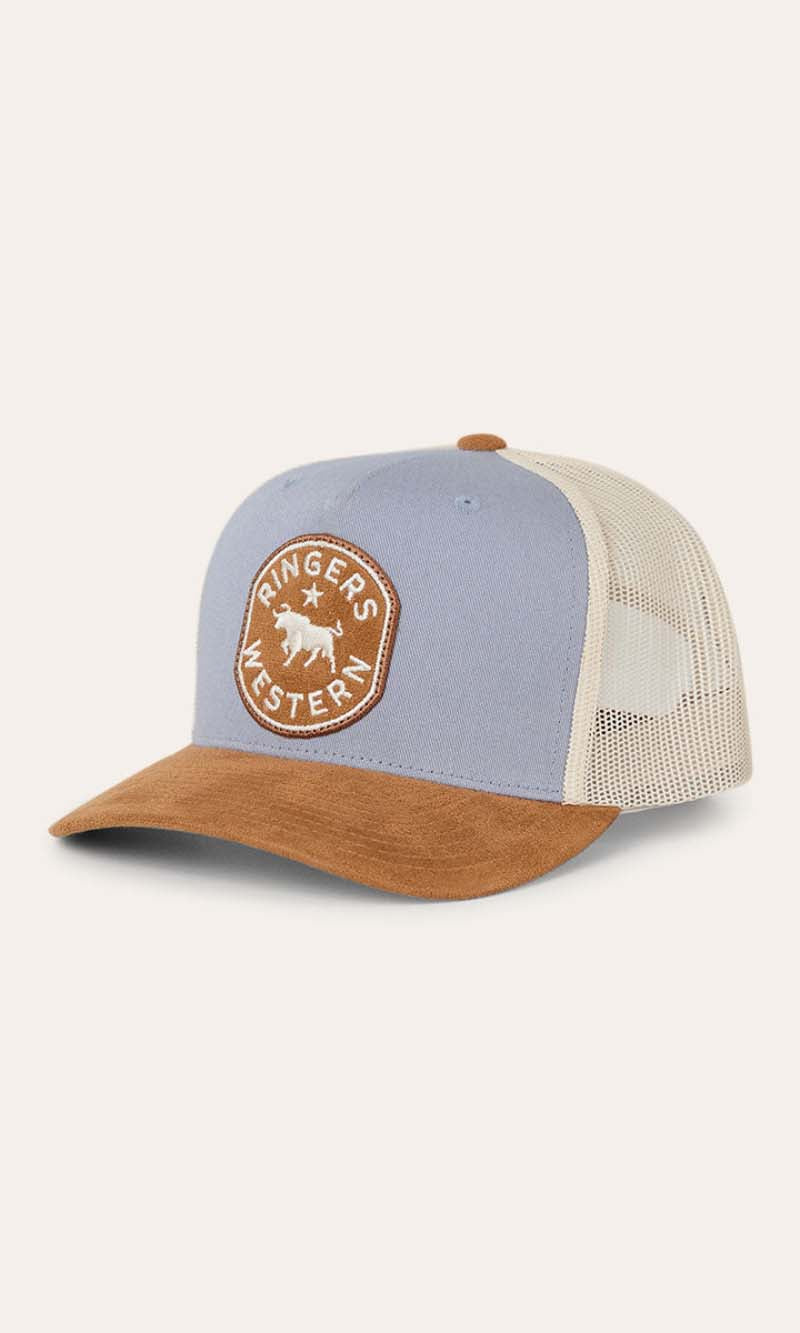 Dusty Blue/Dark Tan