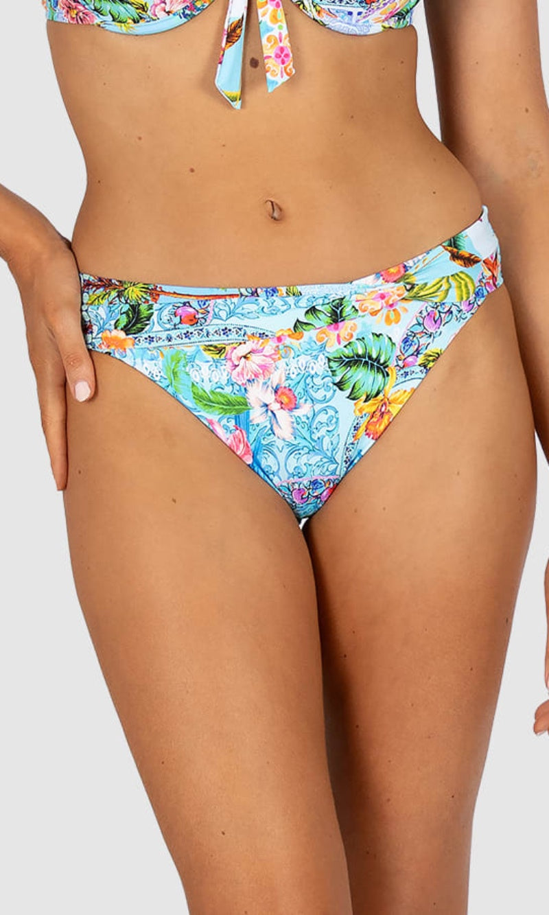 Sardinia Twist Band Regular Bikini Pant Ocean