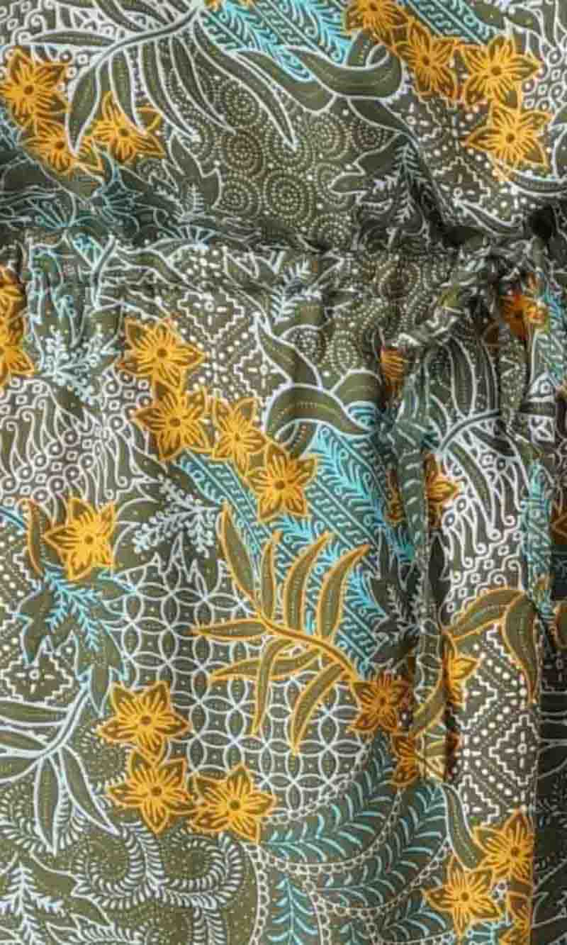 Rayon Dress Papaya Paisley Batik Taupe