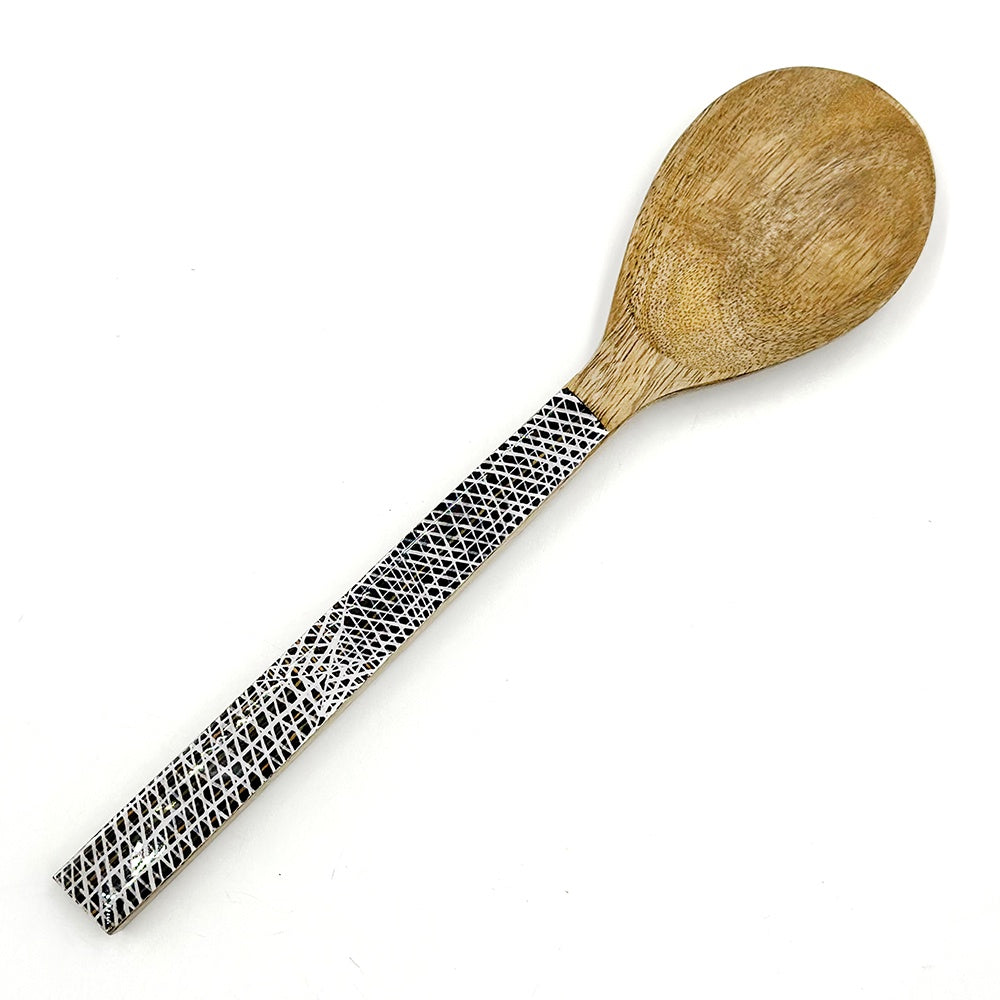 Aboriginal Art Serving Spoon – Wood by Paulina Puruntatameri
