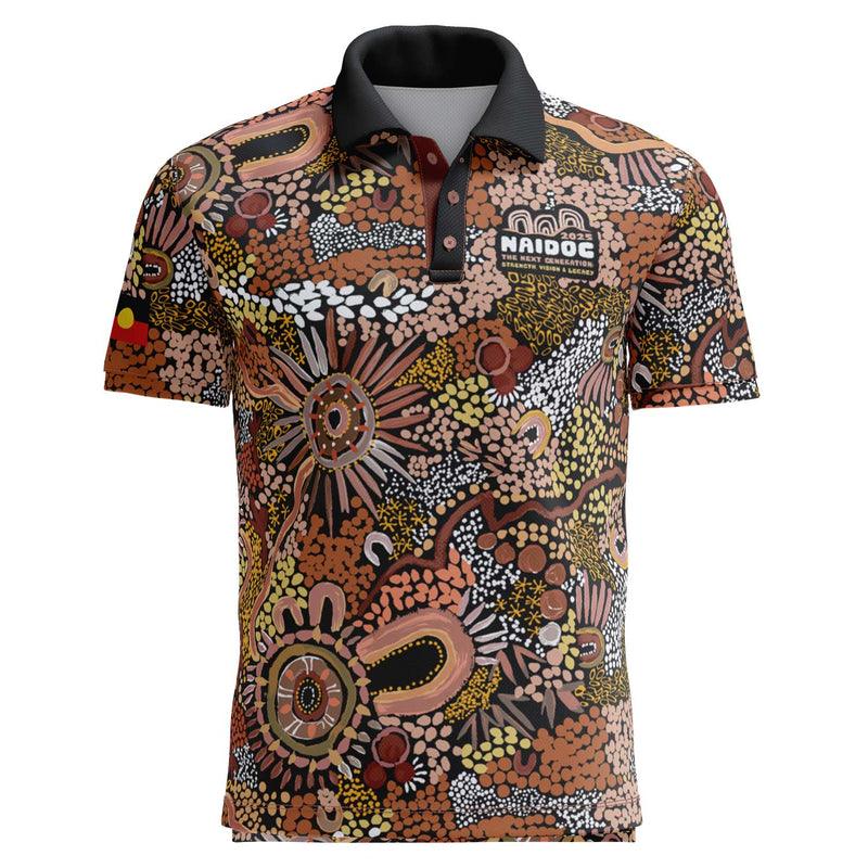 NAIDOC 2025 Aboriginal Art Unisex Polo New Generation (Edition 1)