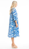 Cotton Dress Print Poplin Blue