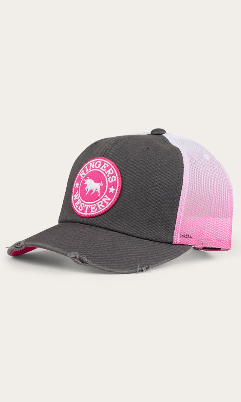 Quinn Trucker Cap Grey/Candy