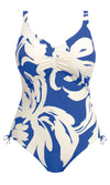 Rabida Island Ultramarine UW V-neck Swimsuit With Adjustable Leg, Special Order D Cup to J Cup