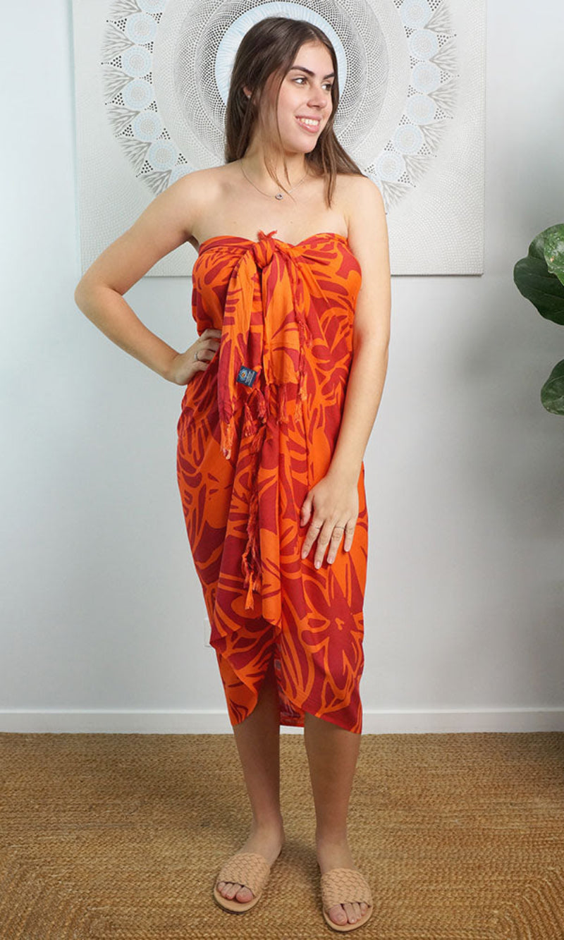 Rayon Sarong XL Rarotonga, More Colours