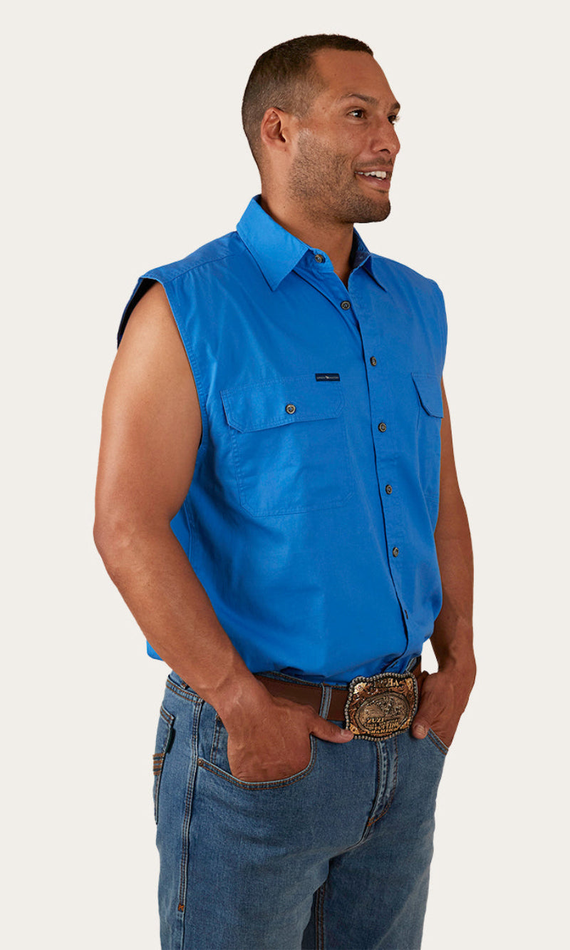 Cotton Rob Roy Men's Sleeveless Work Shirt
