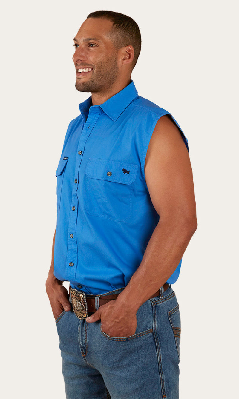Cotton Rob Roy Men's Sleeveless Work Shirt