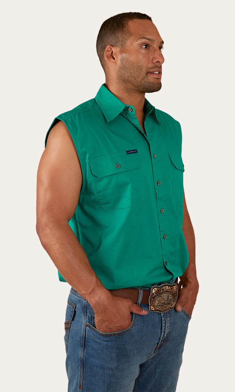 Cotton Rob Roy Men's Sleeveless Work Shirt