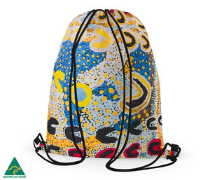 Aboriginal Art Drawstring Bag Rosie Lala