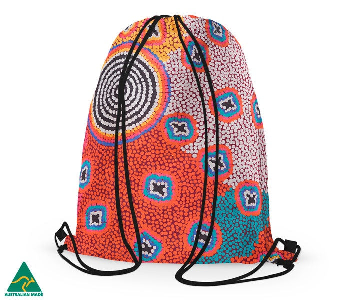 Aboriginal Art Drawstring Bag Ruth Stewart