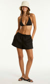 Tidal Linen Boxer Short Black