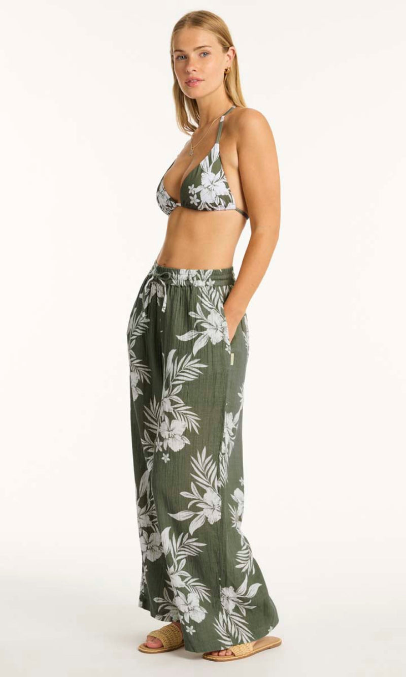 Aloha D Cup Tri Bikini Top Khaki