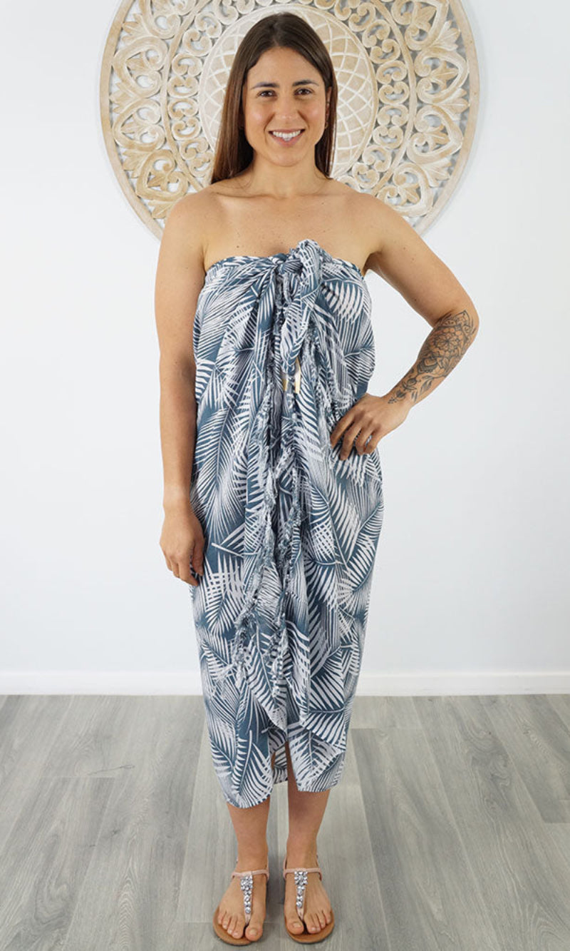 Rayon Sarong Bamboo Leaf, More Colours