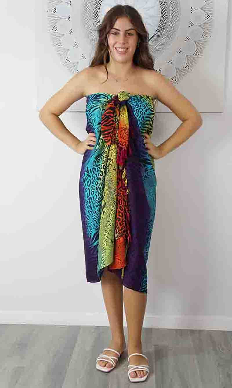 Rayon Sarong Snake Cheetah, More Colours