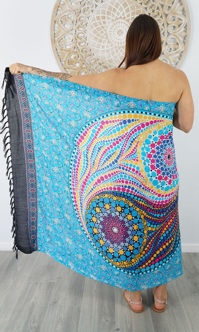 Rayon Sarong Yin Yang, More Colours