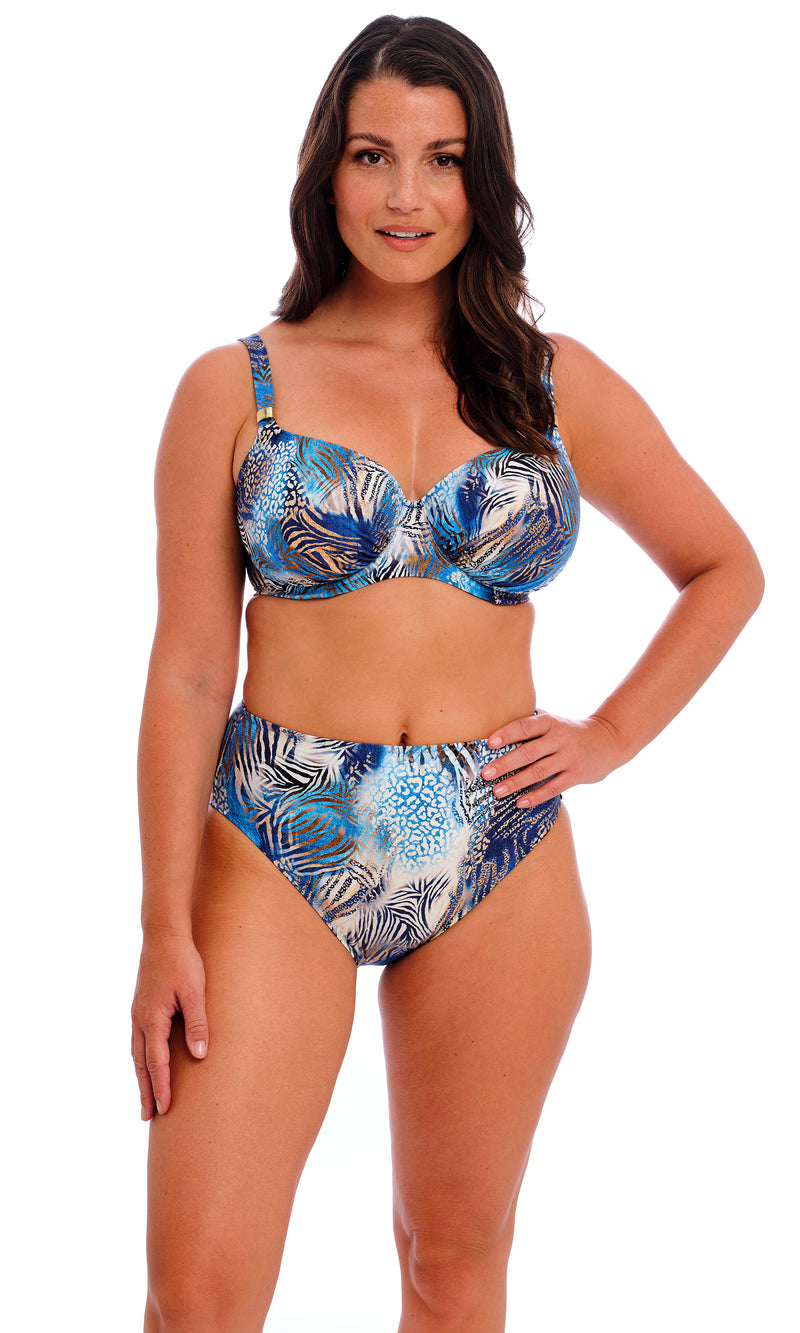 Seraya Sands Denim High Waist Bikini Brief