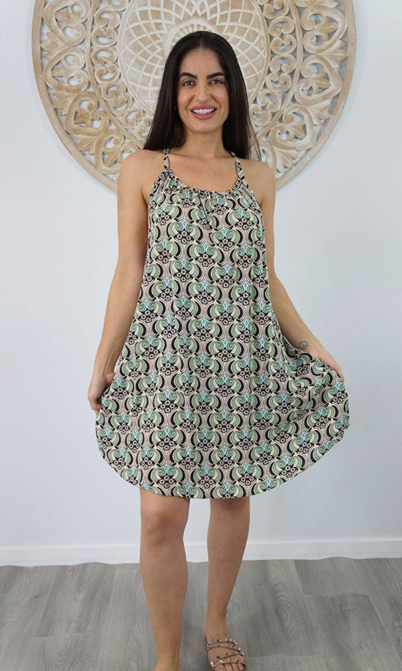 Rayon Dress Sherbet Groovy, More Colours