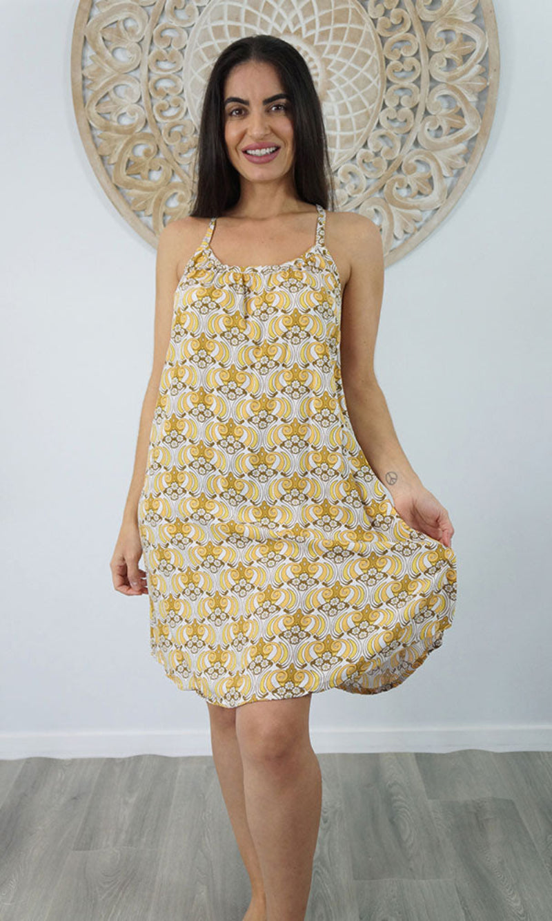 Rayon Dress Sherbet Groovy, More Colours