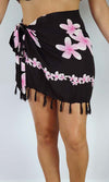 Rayon Sarong Short Bikini Tie Frangipani, More Colours