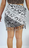 Rayon Sarong Short Bikini Tie Snake/Cheetah, More Colours