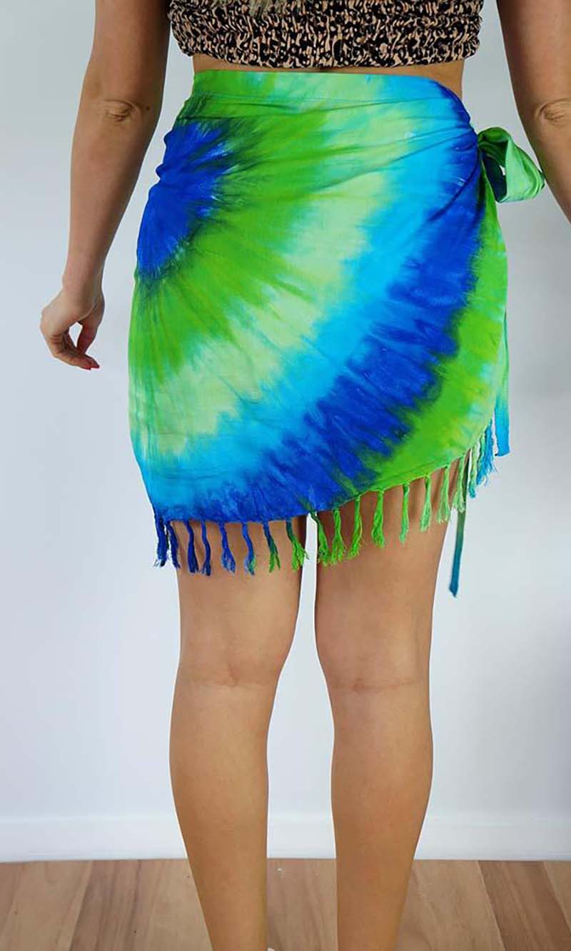 Rayon Sarong Short Bikini Tie, Tie Dye, More Colours