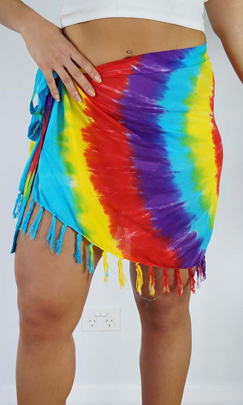 Rayon Sarong Short Bikini Tie, Tie Dye, More Colours