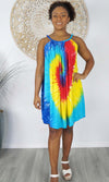 Rayon Dress Delta Short Rainbow