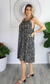 Rayon Dress Magnum Short Jungle Black
