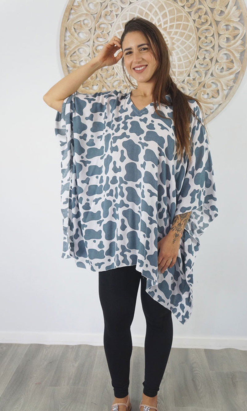 Rayon Tunic Short Abstract Animal, More Colours