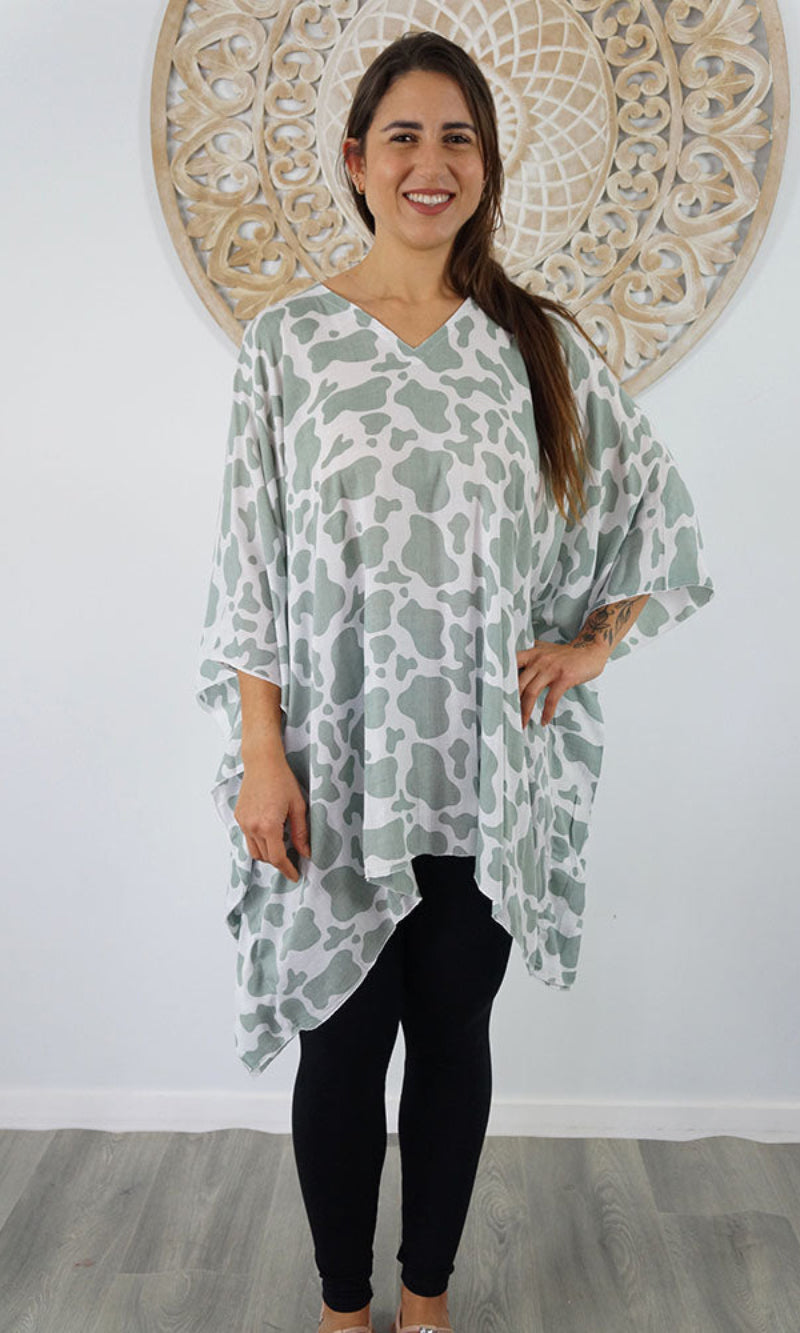 Rayon Tunic Short Abstract Animal, More Colours