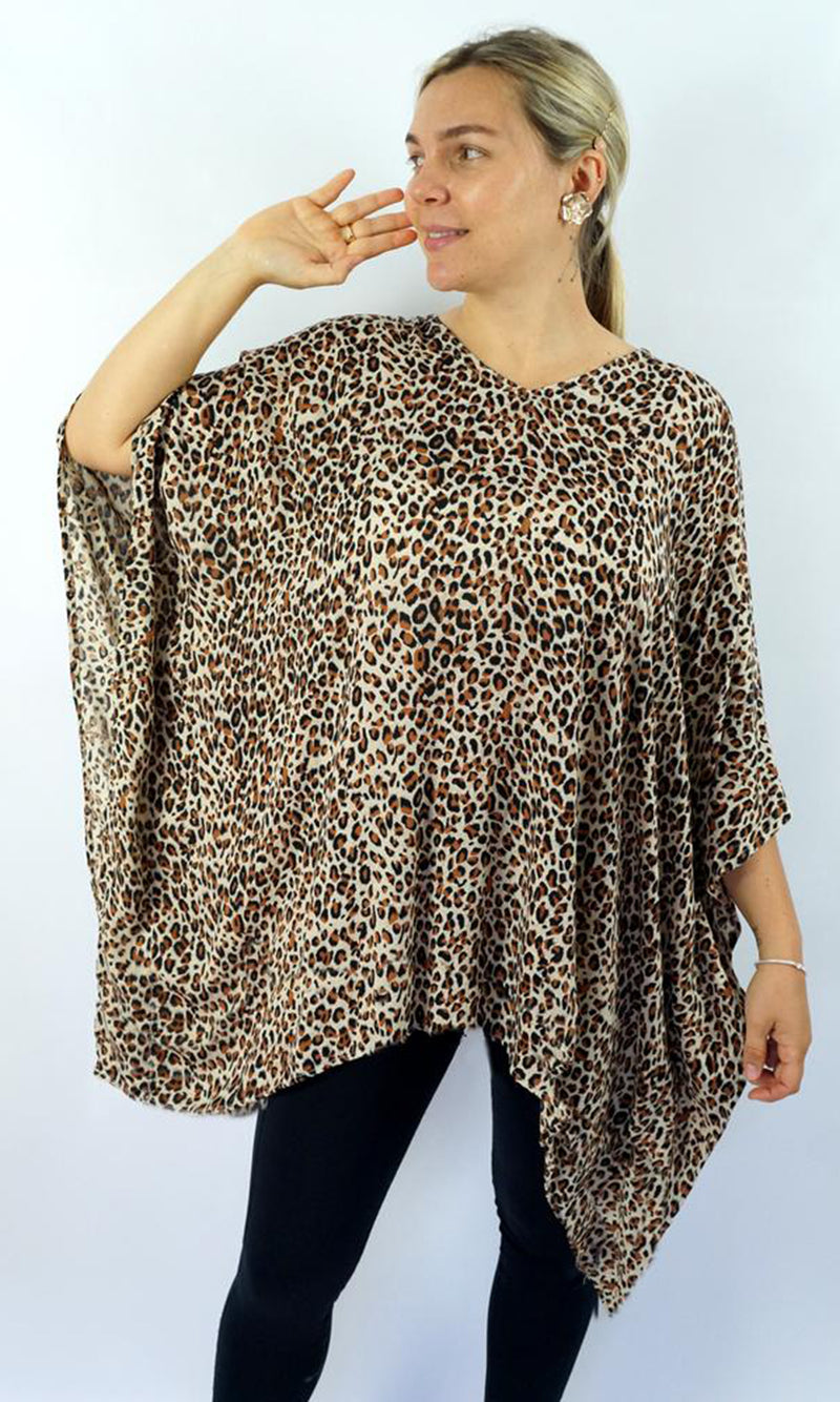 Rayon Cover Up V Neck Cougar, More Colours